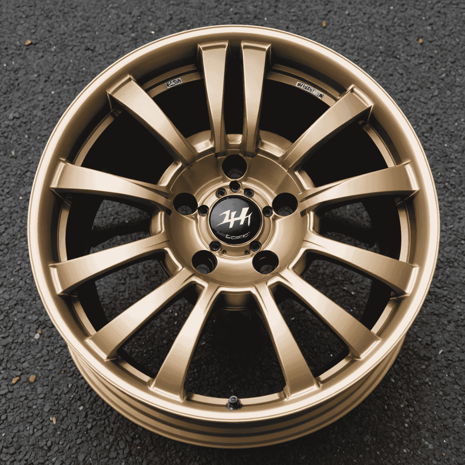 A set of lightweight, aftermarket wheels designed for Honda Civic